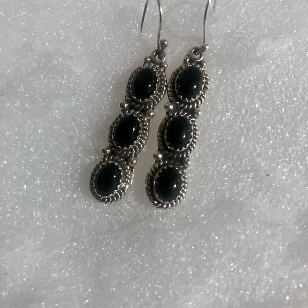 Sterling 925 silver black onyx stone
